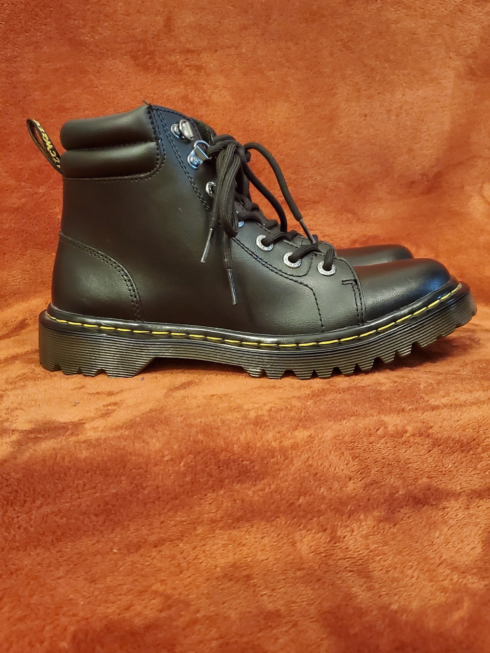 Dr. Martens Black Leather Ankle Lace-Up Boots